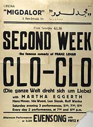 Clo-Clo, Cinema Migdalor, 1936