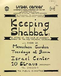 Keeping Shabbat