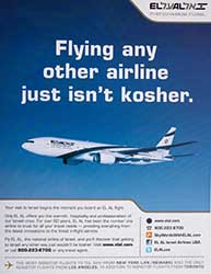 Flying any other airline just isn't kosher.