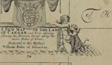מפה חדשה של ארץ כנען, 1722