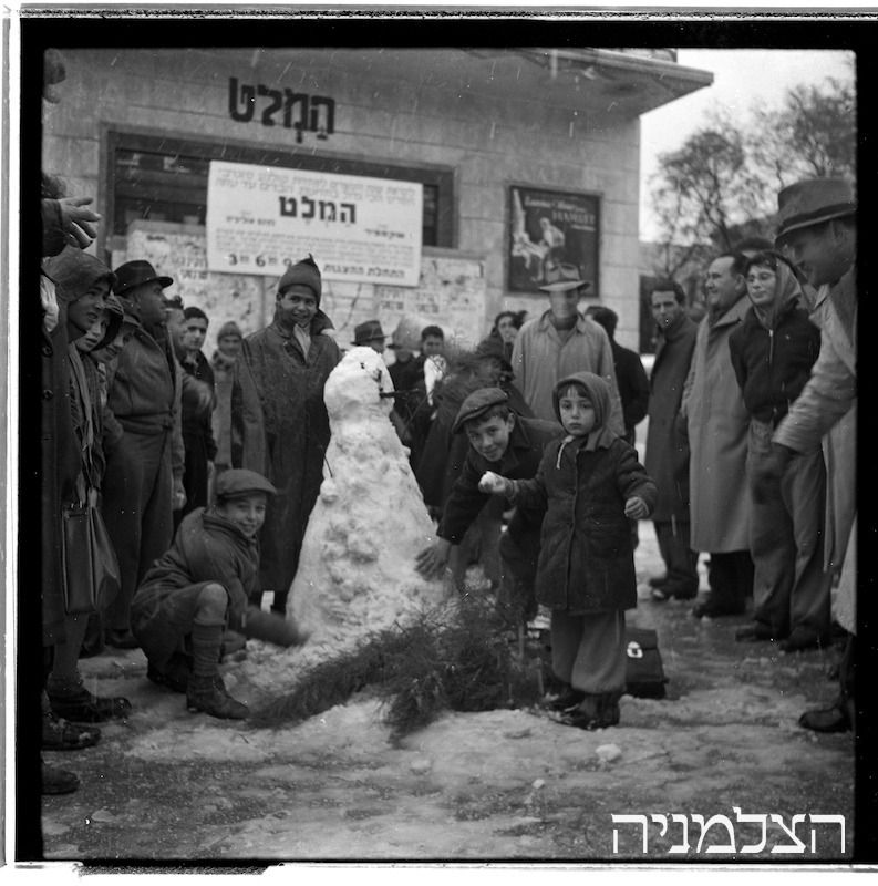Snowy Tel Aviv, 1950