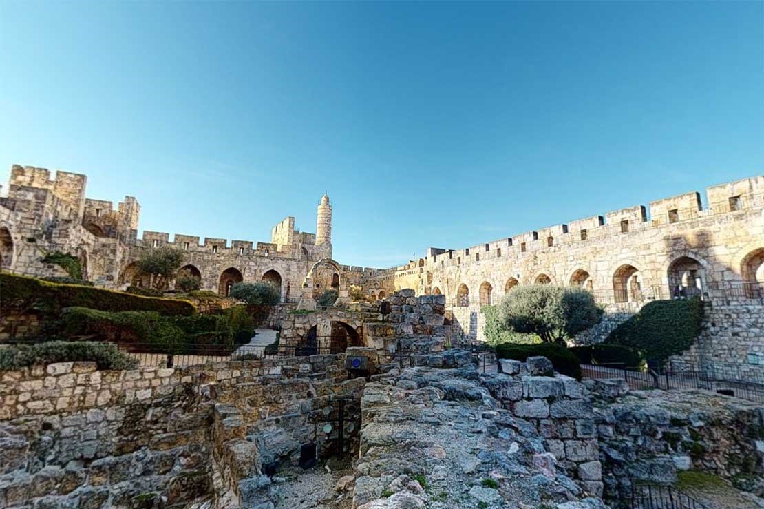 Virtual tour of Jerusalem’s Citadel (the Tower of David). Filmed by Amy Giuliano