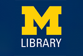 לוגו University of Michigan Harlan Hatcher Graduate Library 