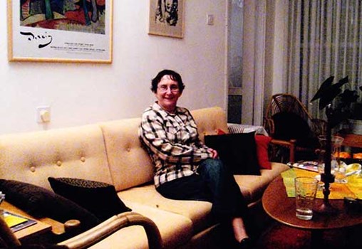 Rachel Galinne in her house in Tel Aviv (From Rachel Galinne's private Collection)