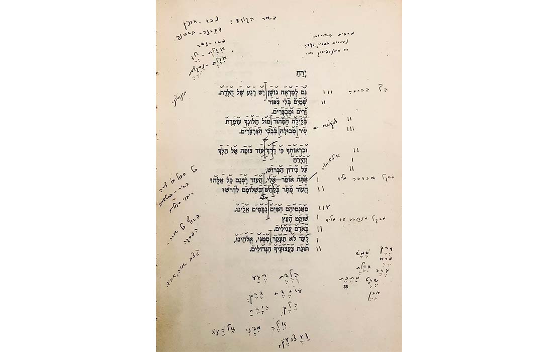גלריית הספרייה הלאומית קיבלה את הספר "כוכבים בחוץ" של נתן אלתרמן עם הערות המשורר נתן זך תמונה 2