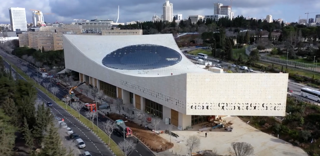 בונים את הספרייה הלאומית החדשה בירושלים