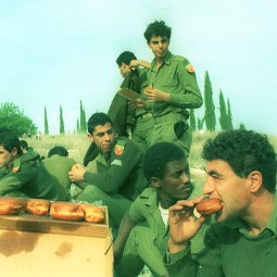 Soldiers Eating Sufganiyot