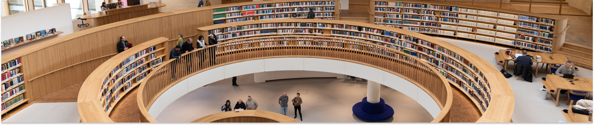 Entering the reading halls at the National Library of Israel with your personal library card