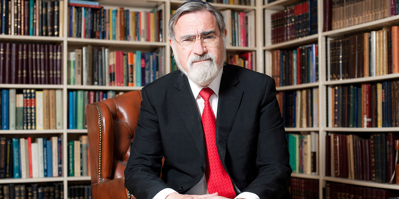 Rabbi Jonathan Sacks, photo by Blake Ezra, The Rabbi Sacks Legacy