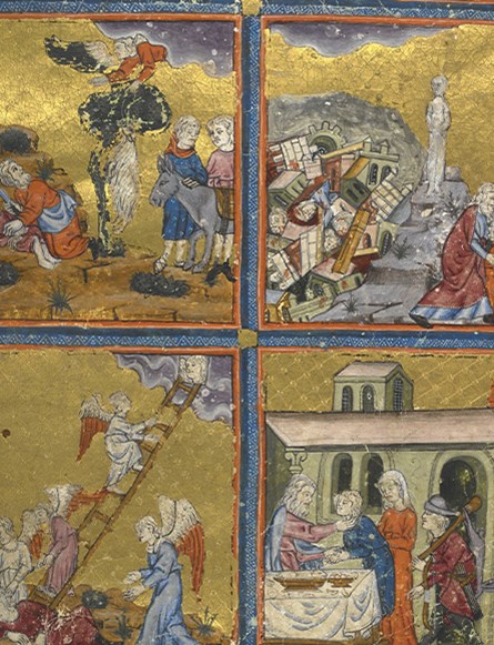 The Golden Haggadah, 14th century
Bibliotheca Rosenthaliana