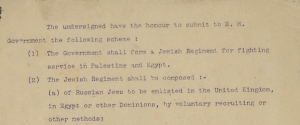 Letters Relating to the Jewish Legion