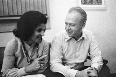 Leah and Yitzhak Rabin, 1975