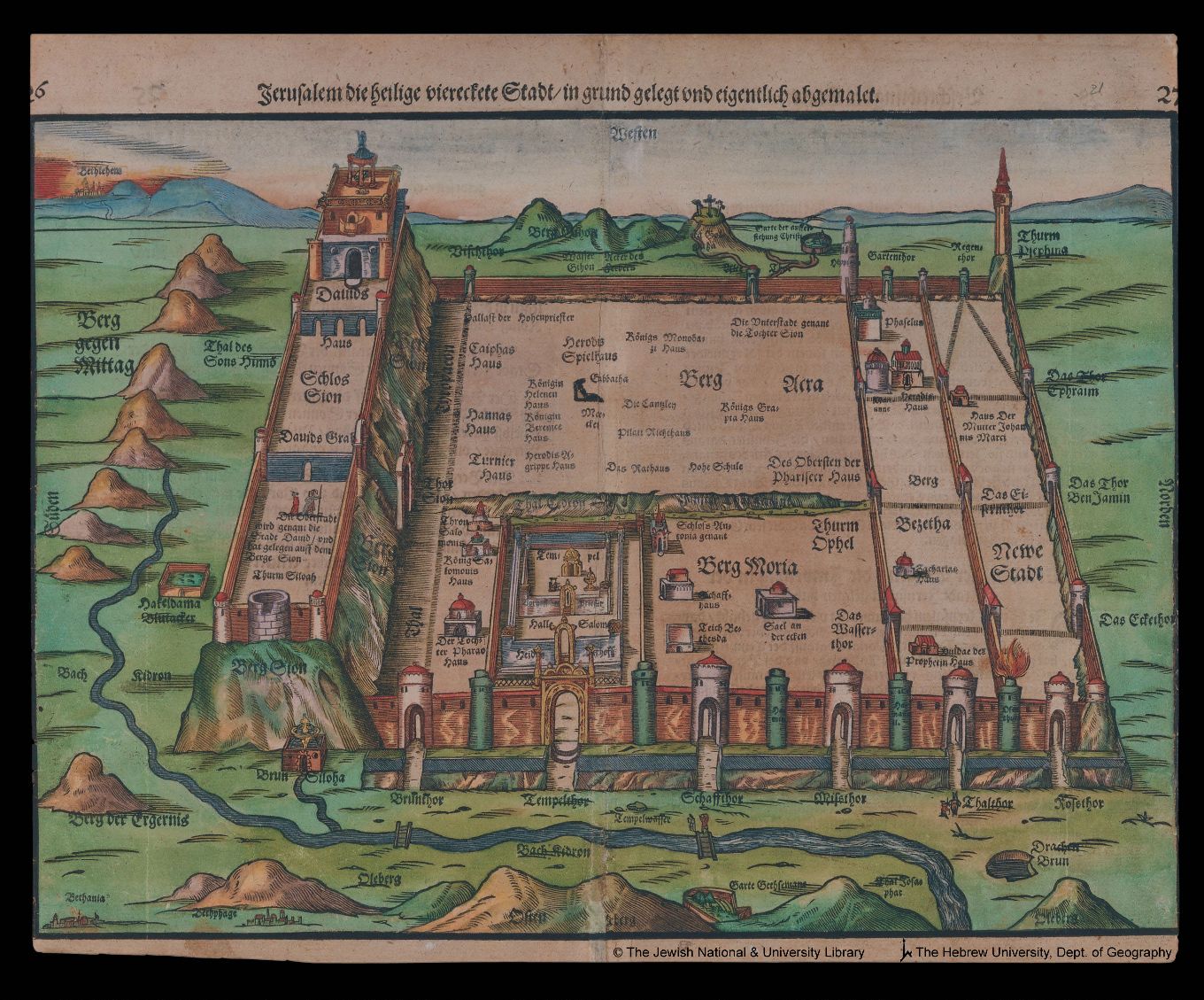 Heinrich Bünting Map, 1581