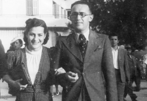Moshe and Berta Wilensky in the 40's, Tel Aviv (The Moshe Wilensky Archive, MUS 0069)